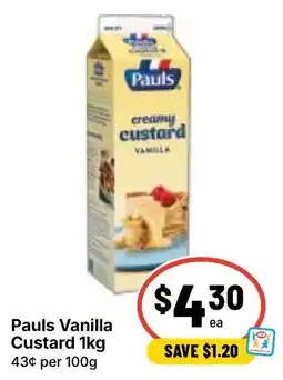 Ritchies Pauls Vanilla Custard offer