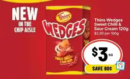 Ritchies Thins Wedges Sweet Chilli & Sour Cream offer