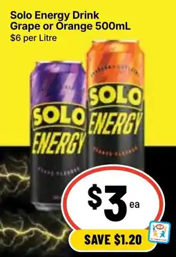 Ritchies Solo Energy Drink offer