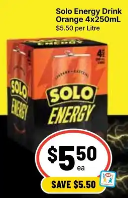 Ritchies Solo Energy Drink Orange offer