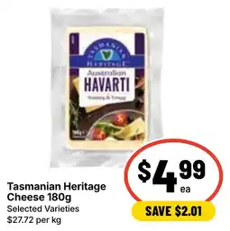 Ritchies Tasmanian Heritage Cheese offer