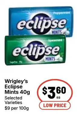 Ritchies Wrigley's Eclipse Mints offer