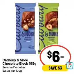 Ritchies Cadbury & More Chocolate Block offer