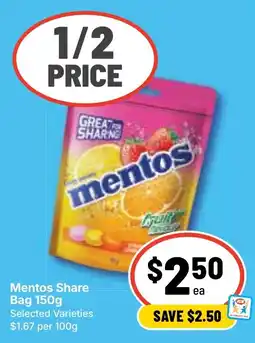 Ritchies Mentos Share Bag offer