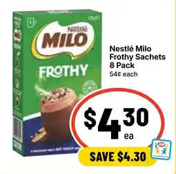 Ritchies Nestlé Milo Frothy Sachets offer