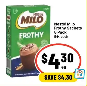 Nestlé Milo Frothy Sachets