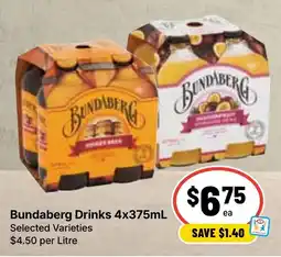 Ritchies Bundaberg Drinks Selected Varieties offer