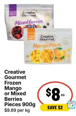 Ritchies Creative Gourmet Frozen Mango or Mixed Berries Pieces offer