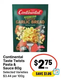 Ritchies Continental Taste Twists Pasta & Sauce offer