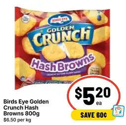 Ritchies Birds Eye Golden Crunch Hash Browns offer