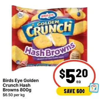 Ritchies Birds Eye Golden Crunch Hash Browns offer