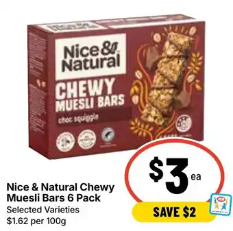 Ritchies Nice & Natural Chewy Muesli Bars offer