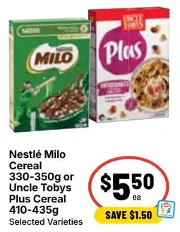 Ritchies Nestlé Milo Cereal offer