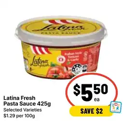 Ritchies Latina Fresh Pasta Sauce offer