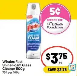 Ritchies Windex Fast Shine Foam Glass Cleaner offer