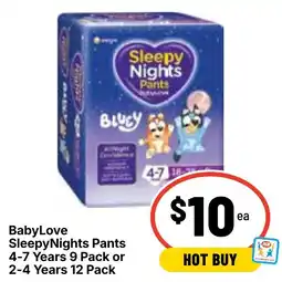 Ritchies BabyLove SleepyNights Pants offer
