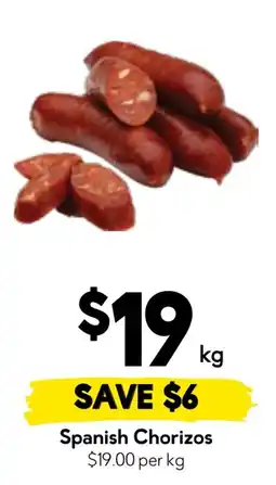 Drakes Spanish Chorizos offer