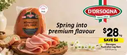 Drakes D'orsogna Australian Leg Ham offer
