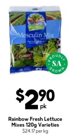 Drakes Rainbow Fresh Lettuce Mixes 120g Varieties offer