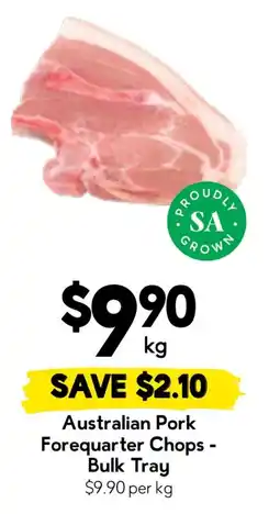 Drakes Australian Pork Forequarter Chops - Bulk Tray offer