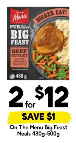 Drakes On The Menu Big Feast Beef Cutlet offer