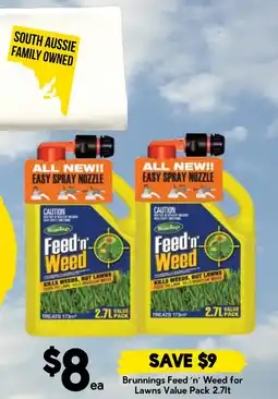 Drakes Brunnerings Feed 'n' Weed for Lawns Value Pack offer