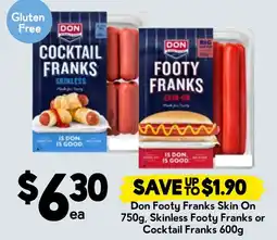Drakes Don Footy Franks Skin On offer