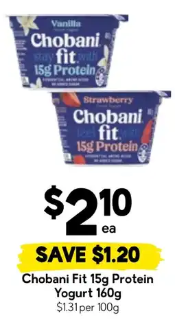 Drakes Chobani Fit 15g Protein Yogurt offer