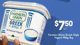 Drakes Farmers Union Greek Style Yogurt offer