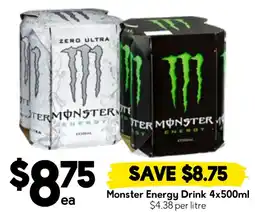Drakes Monster Energy Drink offer