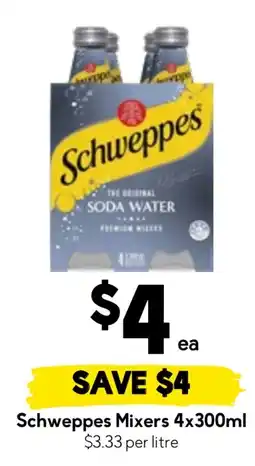 Drakes Schweppes Mixers offer