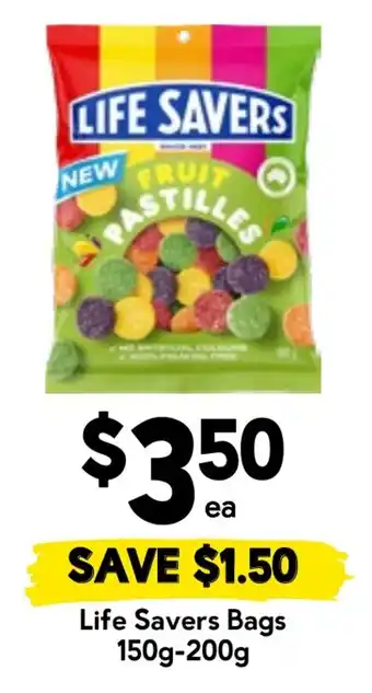 Drakes Life Savers Fruit Pastilles offer