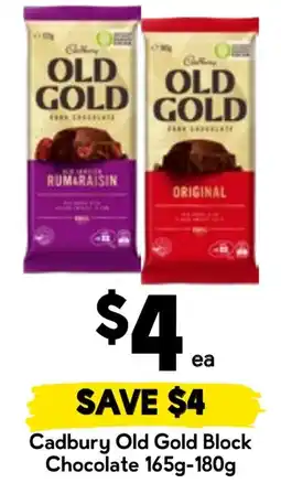 Drakes Cadbury Old Gold Block Chocolate offer