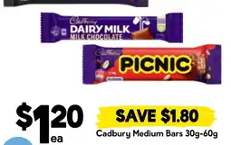 Drakes Cadbury Medium Bars offer