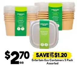 Drakes Entertain Eco Containers Assorted offer