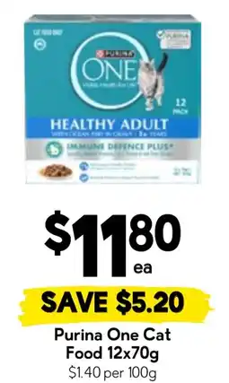 Drakes Purina One Cat Food offer