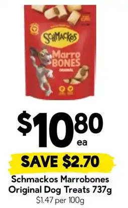 Drakes Schmackos Marrobones Original Dog Treats offer