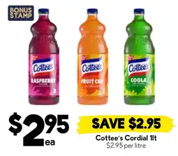 Drakes Cottee's Cordial offer