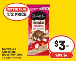 IGA Darrell Lea Chocolate Block offer