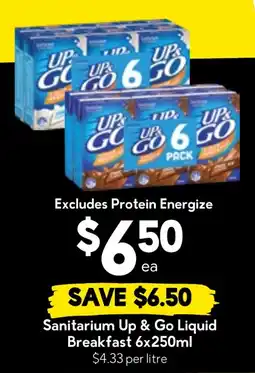 Drakes Sanitarium Up & Go Liquid Breakfast offer