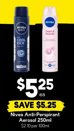 Drakes Nivea Anti-Perspirant Aerosol offer