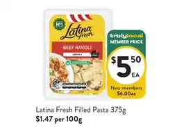 Foodworks Latina Fresh Filled Pasta offer