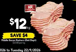 Drakes Middle Bacon Rashers offer
