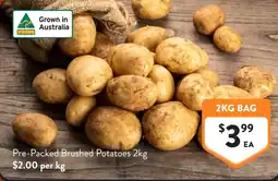 Foodworks Pre-Packed Brushed Potatoes offer