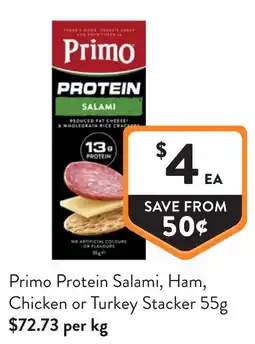 Foodworks Primo Protein Salami, Ham, Chicken or Turkey Stacker offer
