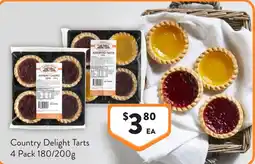 Foodworks Country Delight Tarts offer