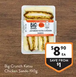 Foodworks Big Crunch Japanese Katsu Chicken Sando offer