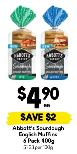 Drakes Abbott's Sourdough English Muffins offer