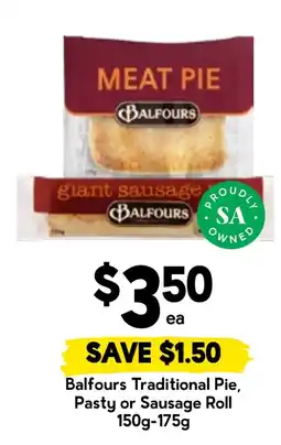 Drakes Balfours Traditional Pie, Pasty or Sausage Roll offer