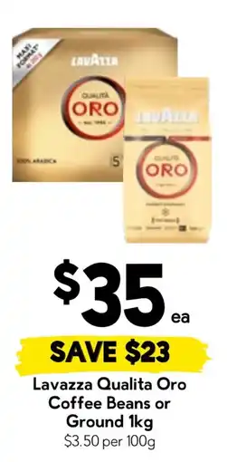 Drakes Lavazza Qualita Oro Coffee Beans or Ground offer